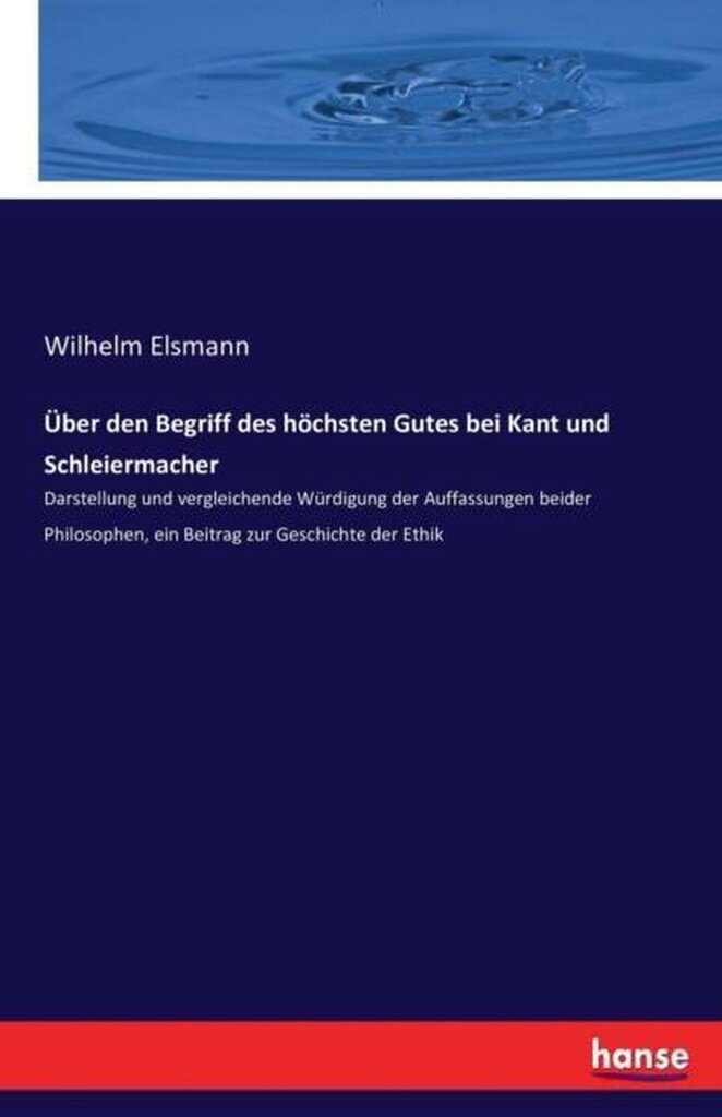 Bol.com Über den begriff des höchsten gutes bei kant und schleiermacher aanbieding