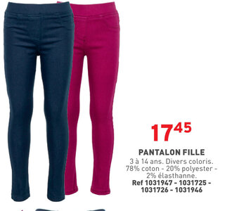 PANTALON FILLE