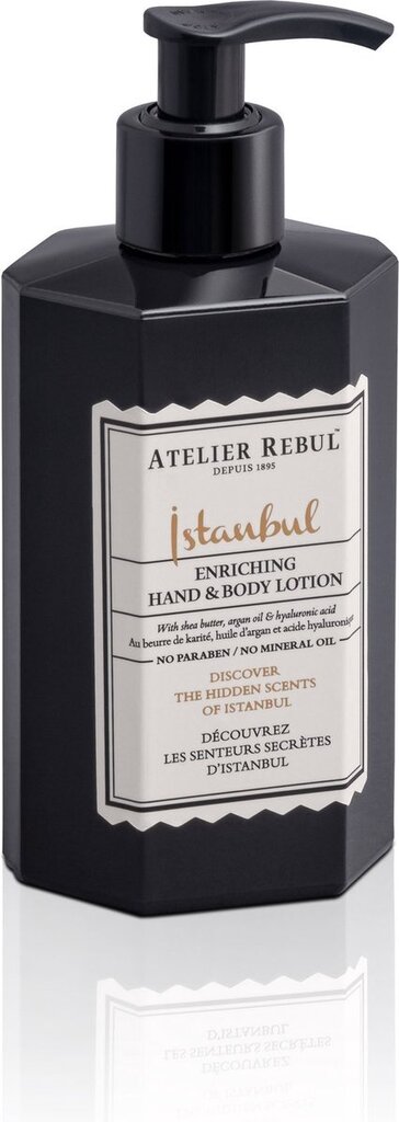 Bol.com Istanbul hand & body lotion atelier rebul (250ml) - natuurlijk - kruidige geur - voor alle huidtypes - aanbieding