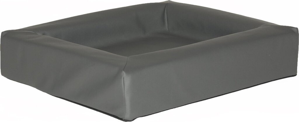 Bol.com Comfort-kussen hondenmand leatherlook 85 x 70 x 12 cm - antraciet aanbieding