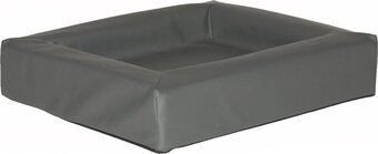 Bol.com Comfort-kussen hondenmand leatherlook 85 x 70 x 12 cm - antraciet aanbieding