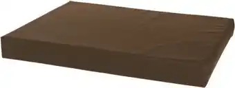 Comfort kussen hondenbed leatherlook 100 x 75 cm - bruin