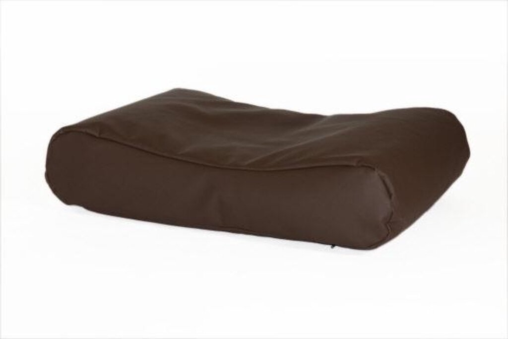 Bol.com Comfort kussen hondenkussen deluxe leatherlook 100 x 75 cm - bruin aanbieding