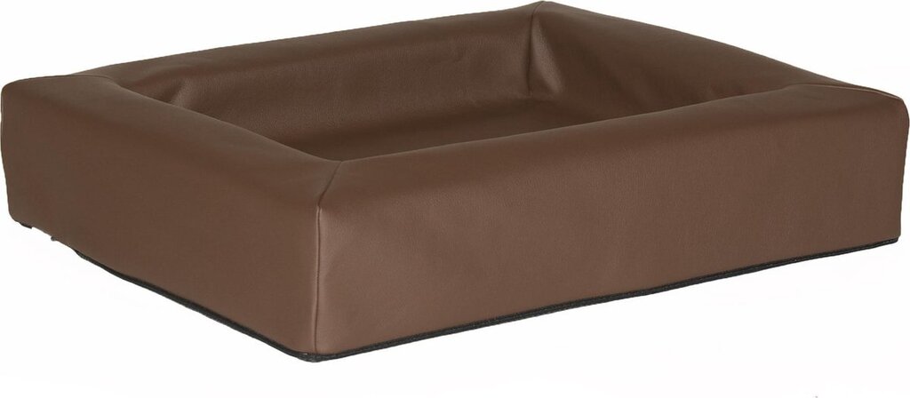 Bol.com Comfort-kussen hondenmand leatherlook 60 x 50 x 12 cm - bruin aanbieding