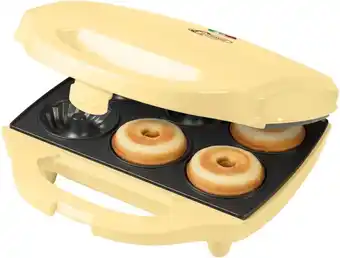 Bestron cake maker in tulbandvorm, wafelijzer voor 6 mini tulband cakes, met antiaanbaklaag & indicatielampje, 900 watt, kleu