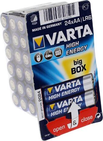Bol.com Varta 04906 alkaline 1.5v niet-oplaadbare batterij 24 stuks aa aanbieding