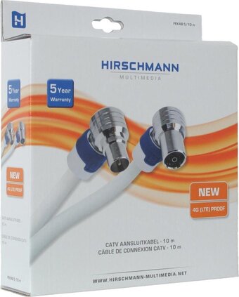 Bol.com Hirschmann multimedia patchkabel coax - 695020512 - e2ug3 aanbieding