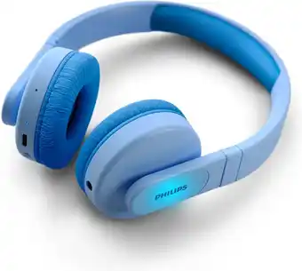 Bol.com Philips tak4206 - bluetooth kinder koptelefoon - on-ear volumebegrenzing - blauw aanbieding
