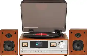 Bol.com Denver mrd-52 lightwood, music center met dab+ radio en cd speler - licht hout aanbieding