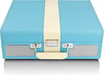 Classic phono tt-33 - platenspeler semi automatisch met twee speakers - blauw