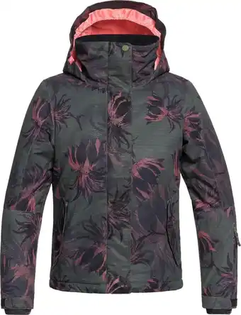 Bol.com Roxy jetty girl jkski jas meisjes - true black_swell flowers girl - 16/xxl aanbieding