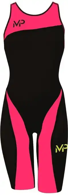 Bol.com Michael phelps x-presso - badpak - dames - 36 - zwart/roze aanbieding