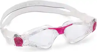 Aqua sphere kayenne - zwembril - volwassenen - clear lens - transparant/roze