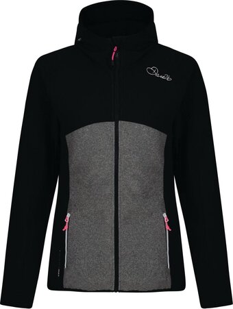 Bol.com Dare2b-demure softshell-sportjas-vrouwen-maat l-zwart aanbieding