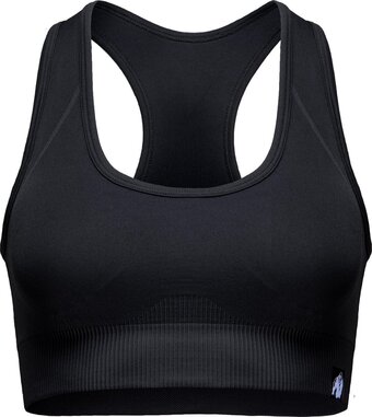 Bol.com Gorilla wear yava seamless sport beha - zwart - m/l aanbieding