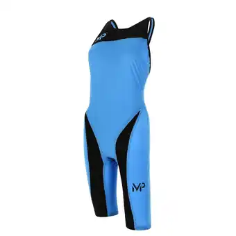 Bol.com Michael phelps x-presso - badpak - dames - 140 - blauw/zwart aanbieding