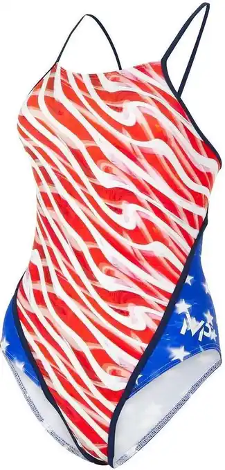 Michael phelps usa rb - badpak - dames - 32 - blauw/rood
