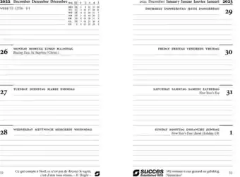 Bol.com Succes calendarium mini 7 dagen 4-talig 2023 aanbieding