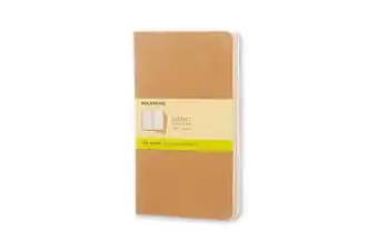 Bol.com Moleskine cahier journals - large - blanco - bruin - set van 3 aanbieding