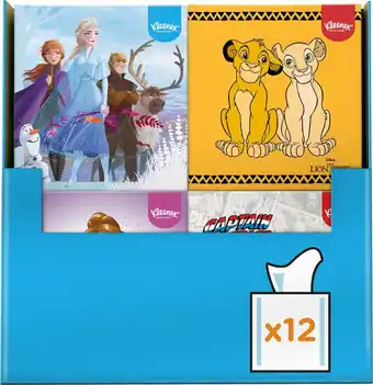 Bol.com Kleenex tissues - disney - voordeelverpakking - 12 x 48 stuks = 576 zakdoekjes aanbieding