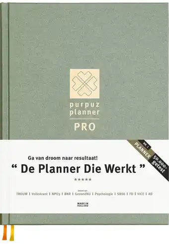 Purpuz planner pro weekplanner - agenda - ongedateerd