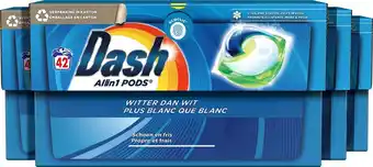 Bol.com Dash all in 1 pods - waspods - witter dan wit - 4 x 42 wasbeurten voordeelverpakking aanbieding