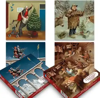 Bol.com Marius van dokkum kerstkaarten - mapje met 4x5 stuks - set 1 aanbieding