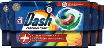 Bol.com Dash platinum pods +vlekverwijderingskracht - wasmiddel - 4 x 21 wasbeurten voordeelverpakking aanbieding