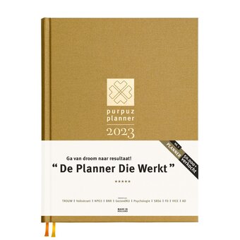Bol.com Purpuz planner 2023 agenda - organizer - haal je doelen aanbieding