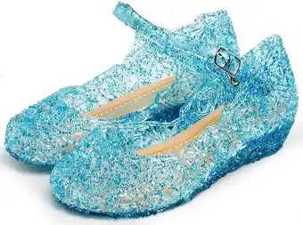 Frozen elsa anna schoenen - blauwe prinsessenschoenen -maat 34 (valt als maat 32) - voor bij je elsa jurk