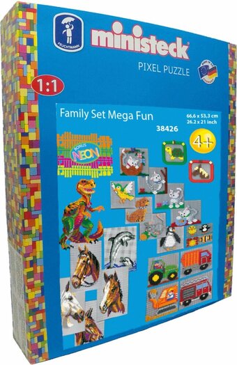 Bol.com Ministeck familieset - hobbypakket - mega fun - xxl box - 4000 stukjes aanbieding
