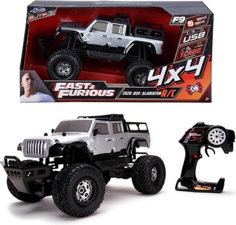 Bol.com Jada toys 253209005 fast&furious rc jeep gladiator 4x4 1:12 1:12 rc auto elektro terreinwagen 4wd incl. batterijen aanbieding
