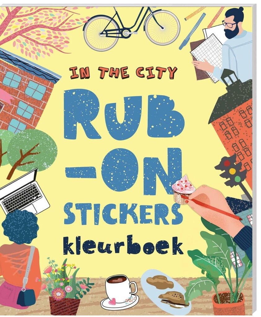 Bol.com Rub-on stickers kleurboek - in the city aanbieding