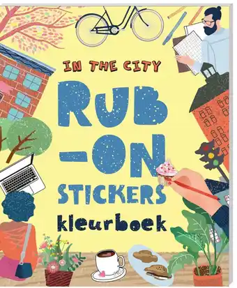 Rub-on stickers kleurboek - in the city