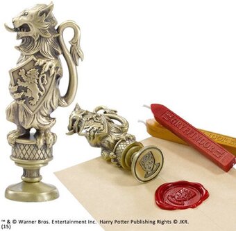 Bol.com Noble collection waxzegel harry potter - gryffindor 10 cm brons aanbieding
