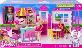 Bol.com Barbie kook & grill restaurant pop & speelset aanbieding