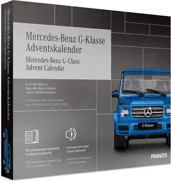 Franzis mercedes benz g-class adventskalender