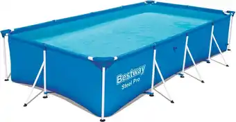 Bestway zwembad - 4,00 x 2,11 x 0,81 meter - stalen frame