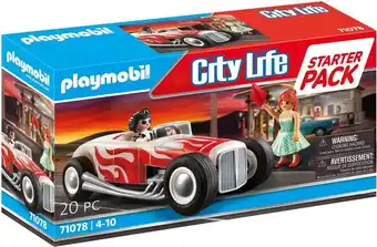 Bol.com Playmobil starterpack hot rod - 71078 aanbieding