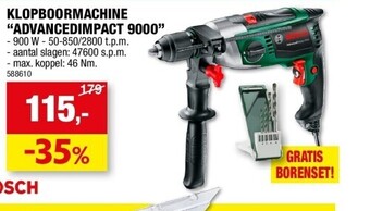 Hubo Klopboormachine “advancedimpact 9000” aanbieding