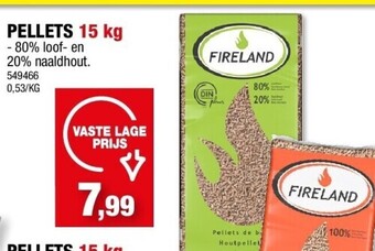 Hubo Pellets 15 kg aanbieding