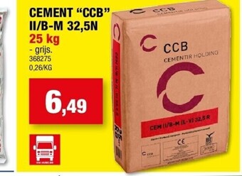 Hubo Cement “ccb” ii/b-m 32,5n 25 kg aanbieding