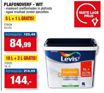 Hubo Plafondverf - wit aanbieding