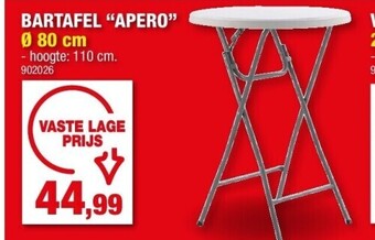 Hubo Bartafel “apero” ø 80 cm aanbieding
