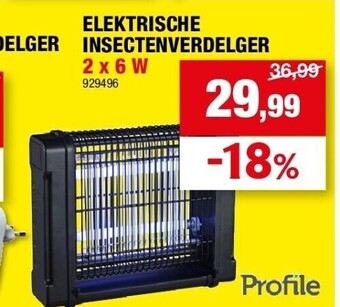 Hubo Elektrische insectenverdelger 2 x 6 w aanbieding