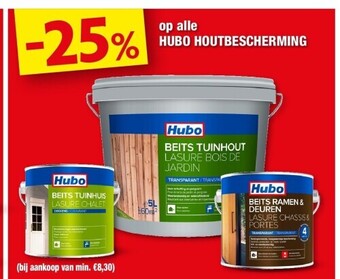 Hubo Op alle hubo houtbescherming aanbieding