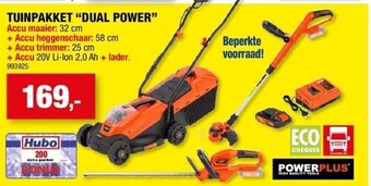 Hubo Tuinpakket “dual power” aanbieding