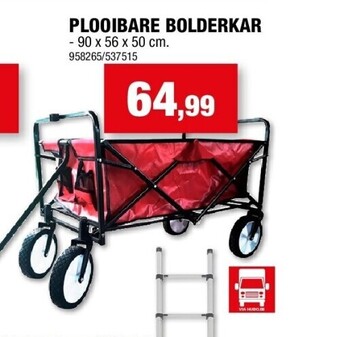 Hubo Plooibare bolderkar aanbieding