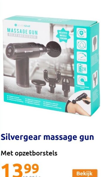 Action Silvergear massage gun aanbieding