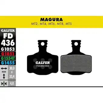 Decathlon Standaard remblok - magura mt2, mt4, mt6, mt8, mts aanbieding